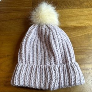 Loft Accessories Fuzzy Beanie in Lavender